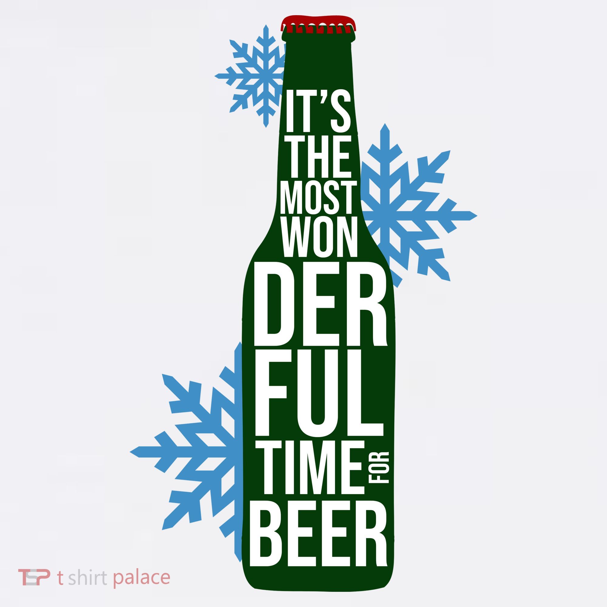 It's The Most Wonderful Time For Beer Funny Christmas T-Shirt