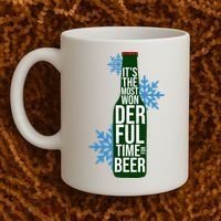 It's The Most Wonderful Time For Beer Funny Christmas Coffee Mug thumb 2