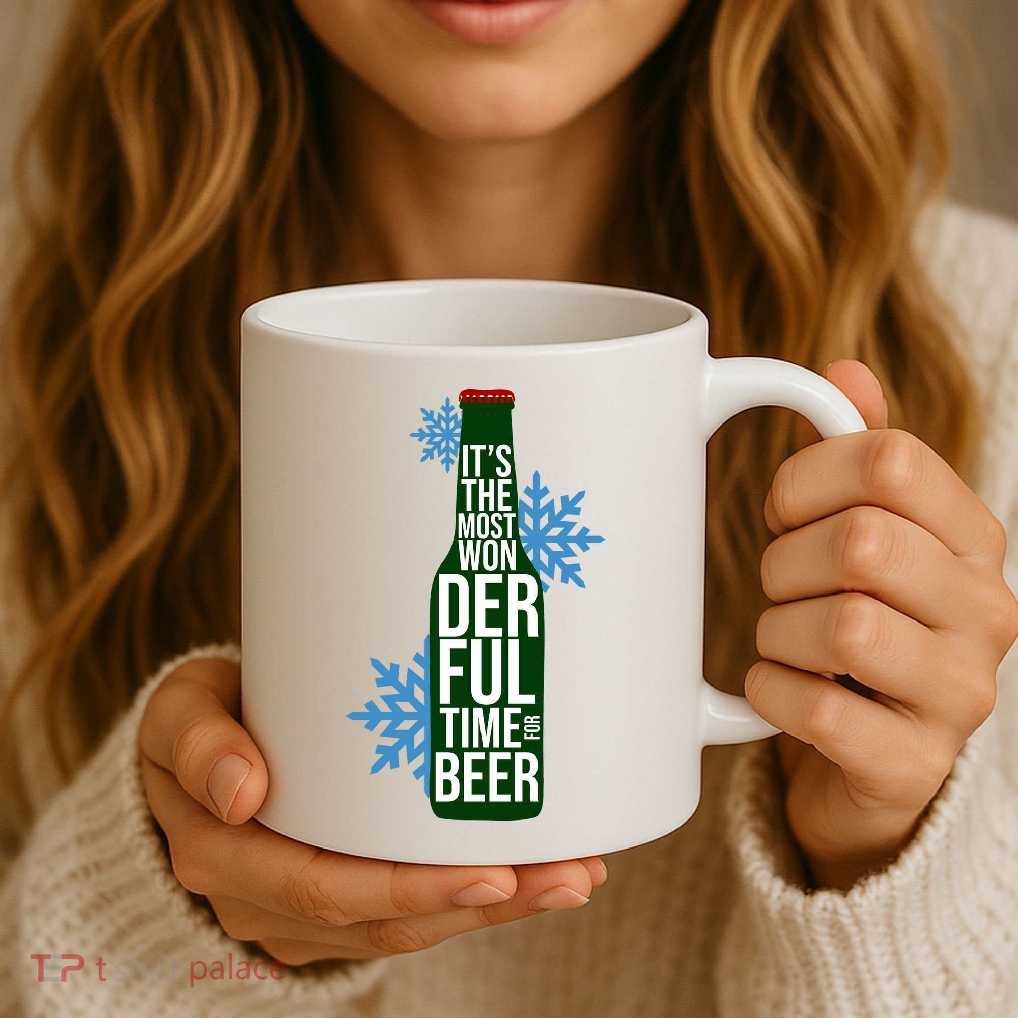 It's The Most Wonderful Time For Beer Funny Christmas Coffee Mug