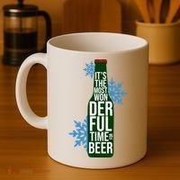 It's The Most Wonderful Time For Beer Funny Christmas Coffee Mug thumb 4