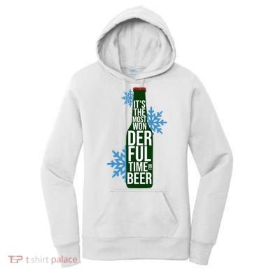 It's The Most Wonderful Time For Beer Funny Christmas Women's Hoodie