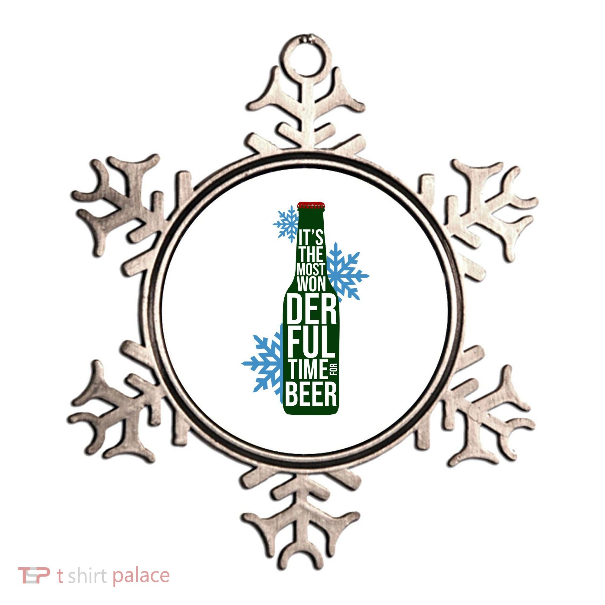 It's The Most Wonderful Time For Beer Funny Christmas Ornament