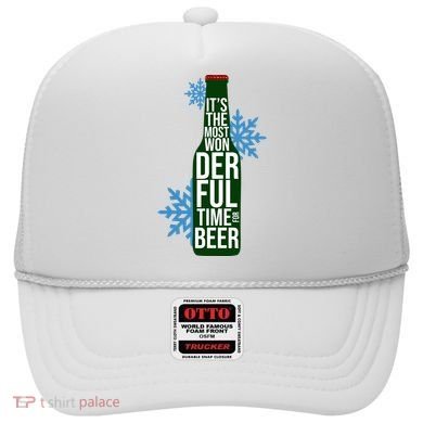 It's The Most Wonderful Time For Beer Funny Christmas Hat