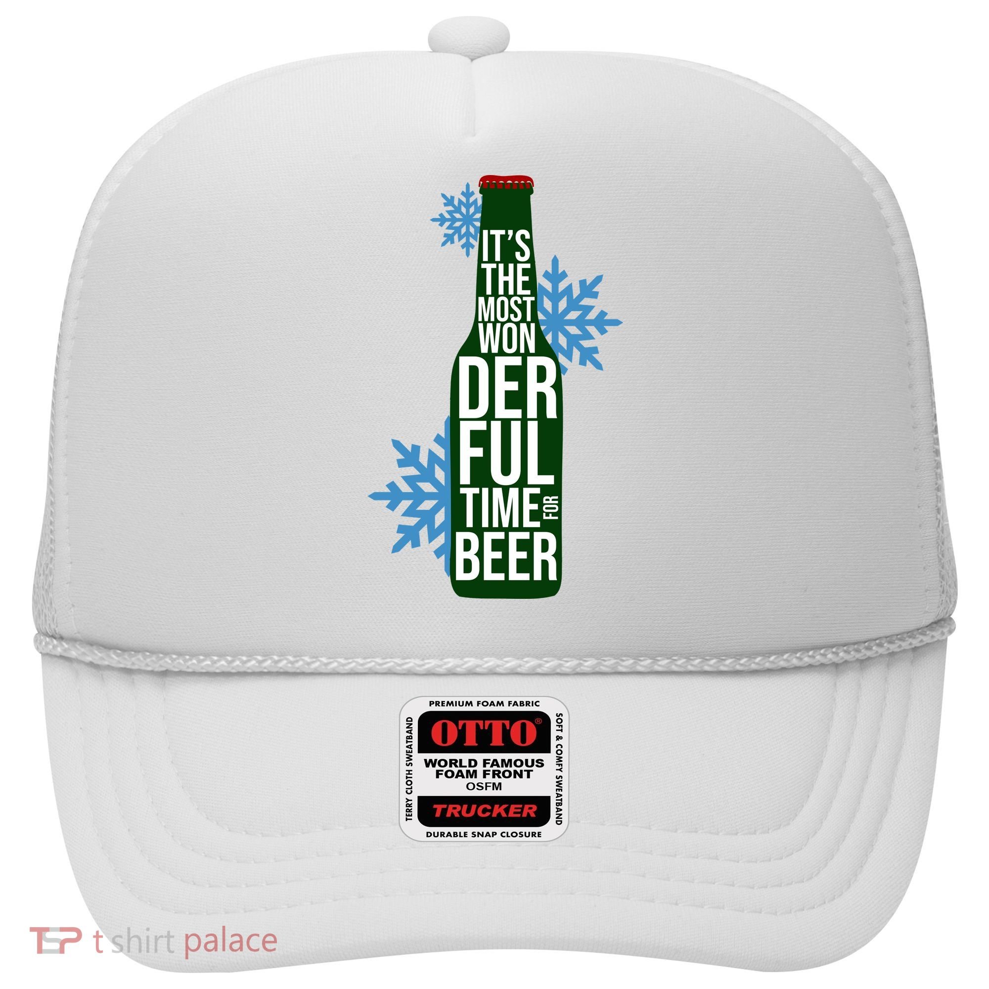 It's The Most Wonderful Time For Beer Funny Christmas Hat