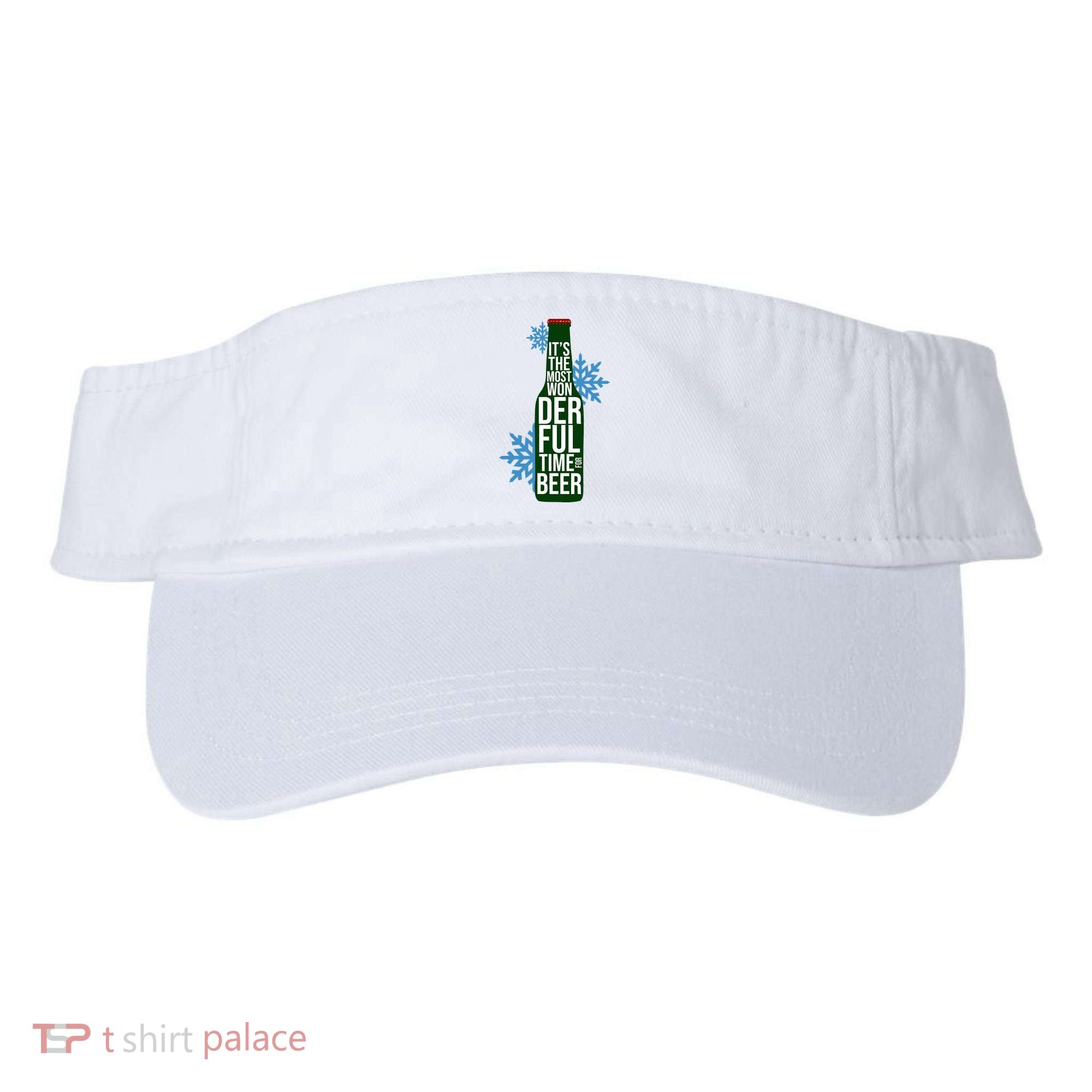 It's The Most Wonderful Time For Beer Funny Christmas Visor