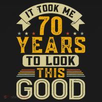 It Took Me 70 Years to Look This Good Funny 70th Birthday Apron thumb 3