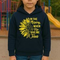 In The Morning When I Rise Give Me Jesus Kids Hoodie thumb 3