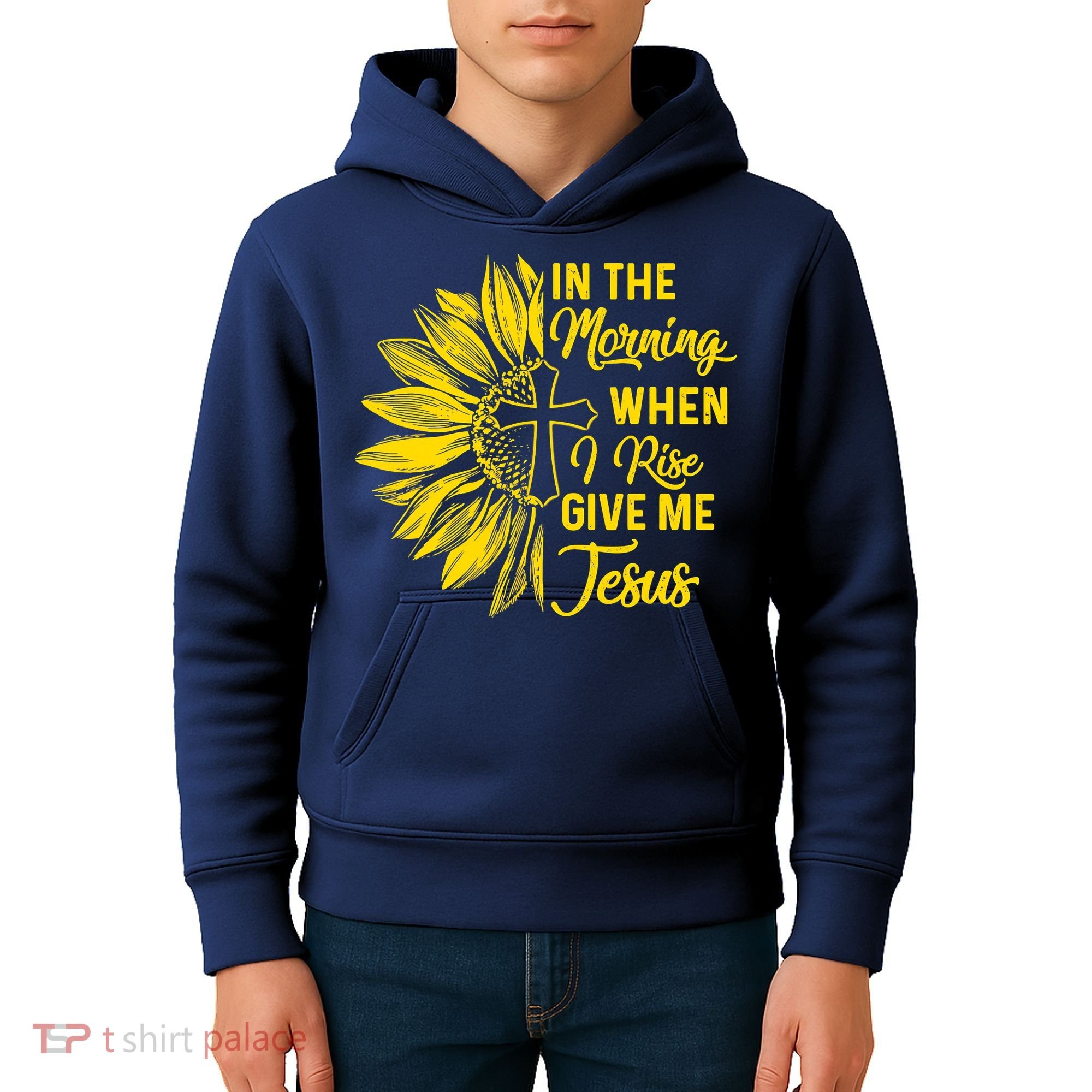 In The Morning When I Rise Give Me Jesus Kids Hoodie