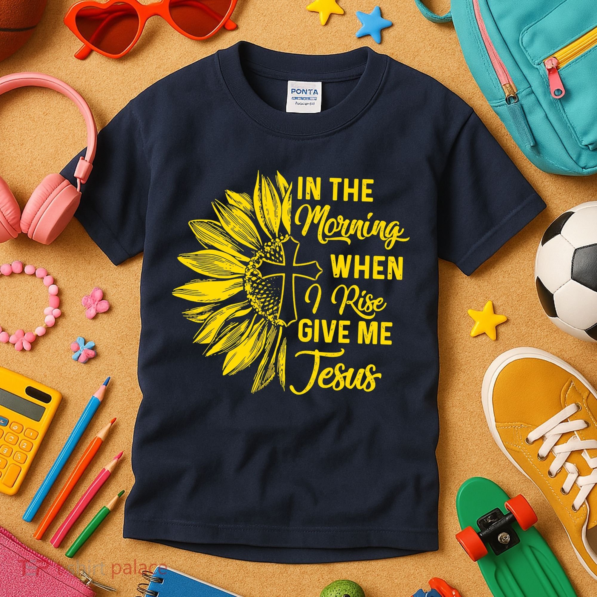 In The Morning When I Rise Give Me Jesus Kids T-Shirt