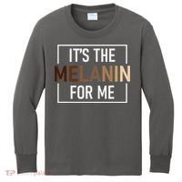 Its The Melanin For Me Melanated Black History Month Kids Long Sleeve Shirt thumb 0
