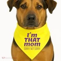 I'm That Mom Sorry Not Sorry USA-Made Doggie Bandana thumb 1
