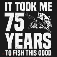 It Took Me 75 Years To Fish This Good 75th Birthday Party Baby Bodysuit thumb 2