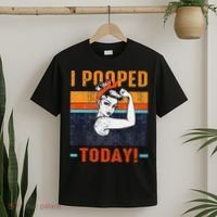 I Pooped Today Retro Rosie Funny Humor Strong Women Bandana  T-Shirt thumb 2