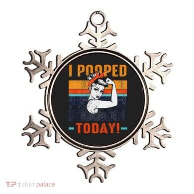 I Pooped Today Retro Rosie Funny Humor Strong Women Bandana  Ornament