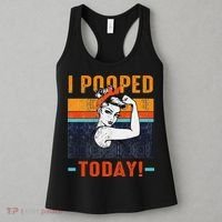 I Pooped Today Retro Rosie Funny Humor Strong Women Bandana  Women's Tank Top thumb 3