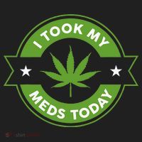 I Took My Meds Today Marijuana Funny Weed Cannabis Sayings Beanie thumb 2