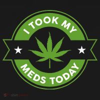 I Took My Meds Today Marijuana Funny Weed Cannabis Sayings Women's Hoodie thumb 2
