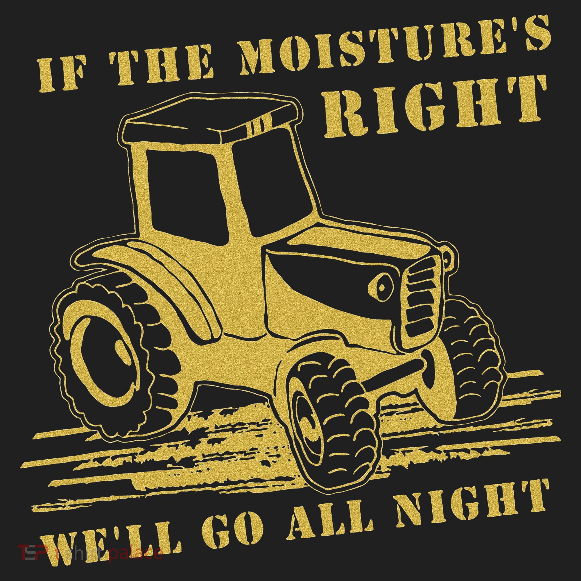 If The Moisture's Right Funny Farmer Tractor Beanie