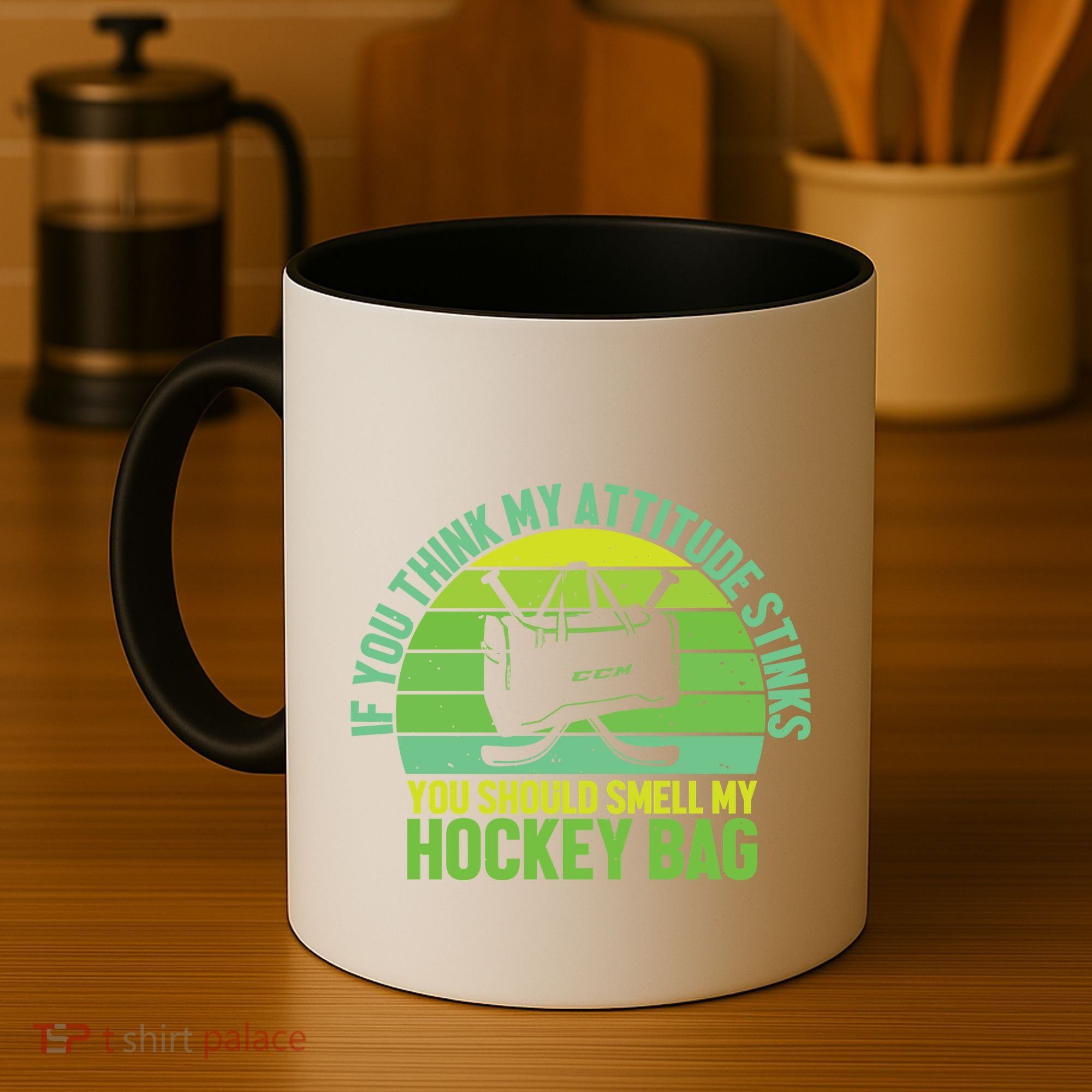 If Think My Attitude Stinks You Should Smell My Hockey Bag Coffee Mug