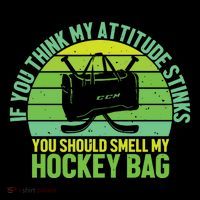 If Think My Attitude Stinks You Should Smell My Hockey Bag Coffee Mug thumb 5