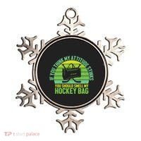 If Think My Attitude Stinks You Should Smell My Hockey Bag Ornament thumb 0