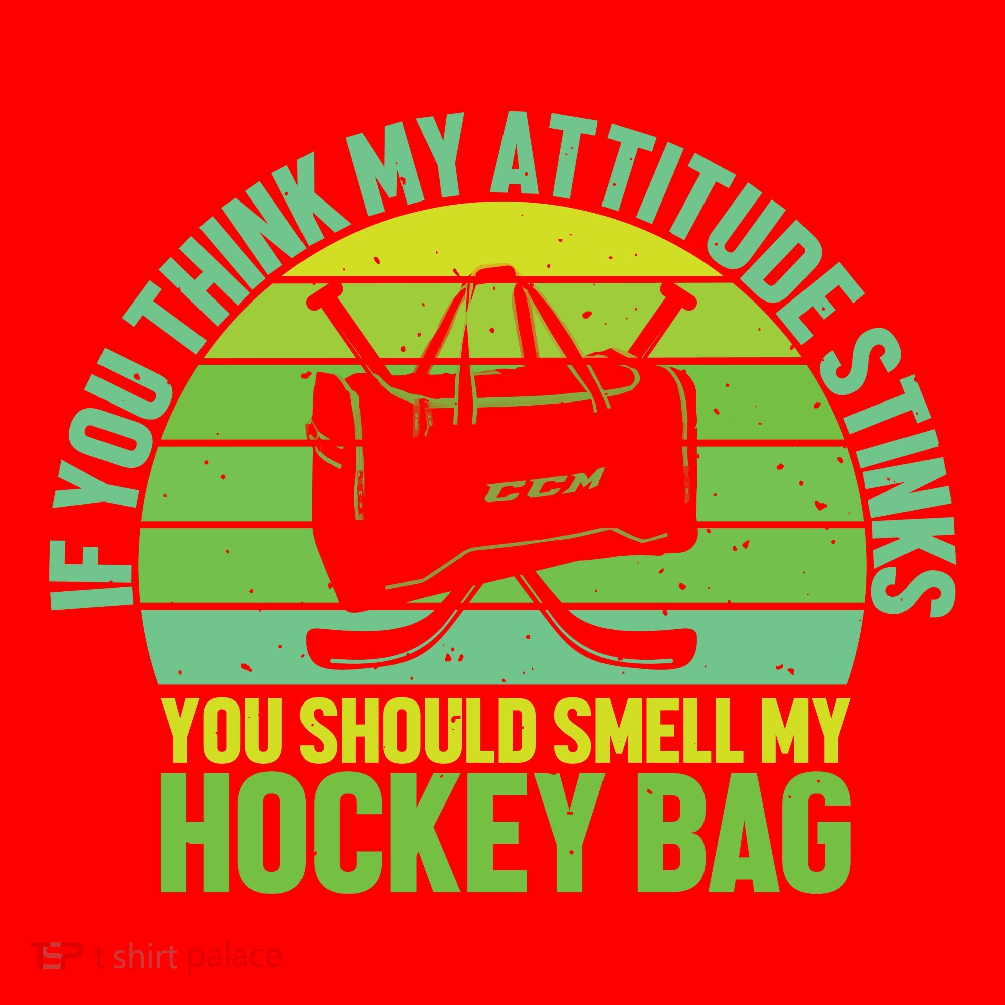 If Think My Attitude Stinks You Should Smell My Hockey Bag Santa Hat