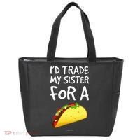 ID Trade My Sister For A Taco Funny Taco Tote Bag thumb 0