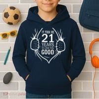 It Took Me 21 Years To Look This Good Gift For 21st Birthday Kids Hoodie thumb 2