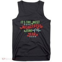 It's The Most Wonderful Time Of The Year Cute Christmas Tank Top thumb 0