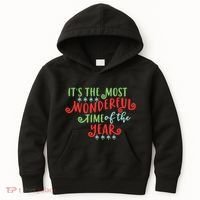 It's The Most Wonderful Time Of The Year Cute Christmas Kids Hoodie thumb 0