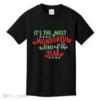 It's The Most Wonderful Time Of The Year Cute Christmas Kids T-Shirt thumb 0