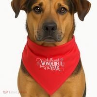 It's The Most Wonderful Time Of The Year USA-Made Doggie Bandana thumb 1
