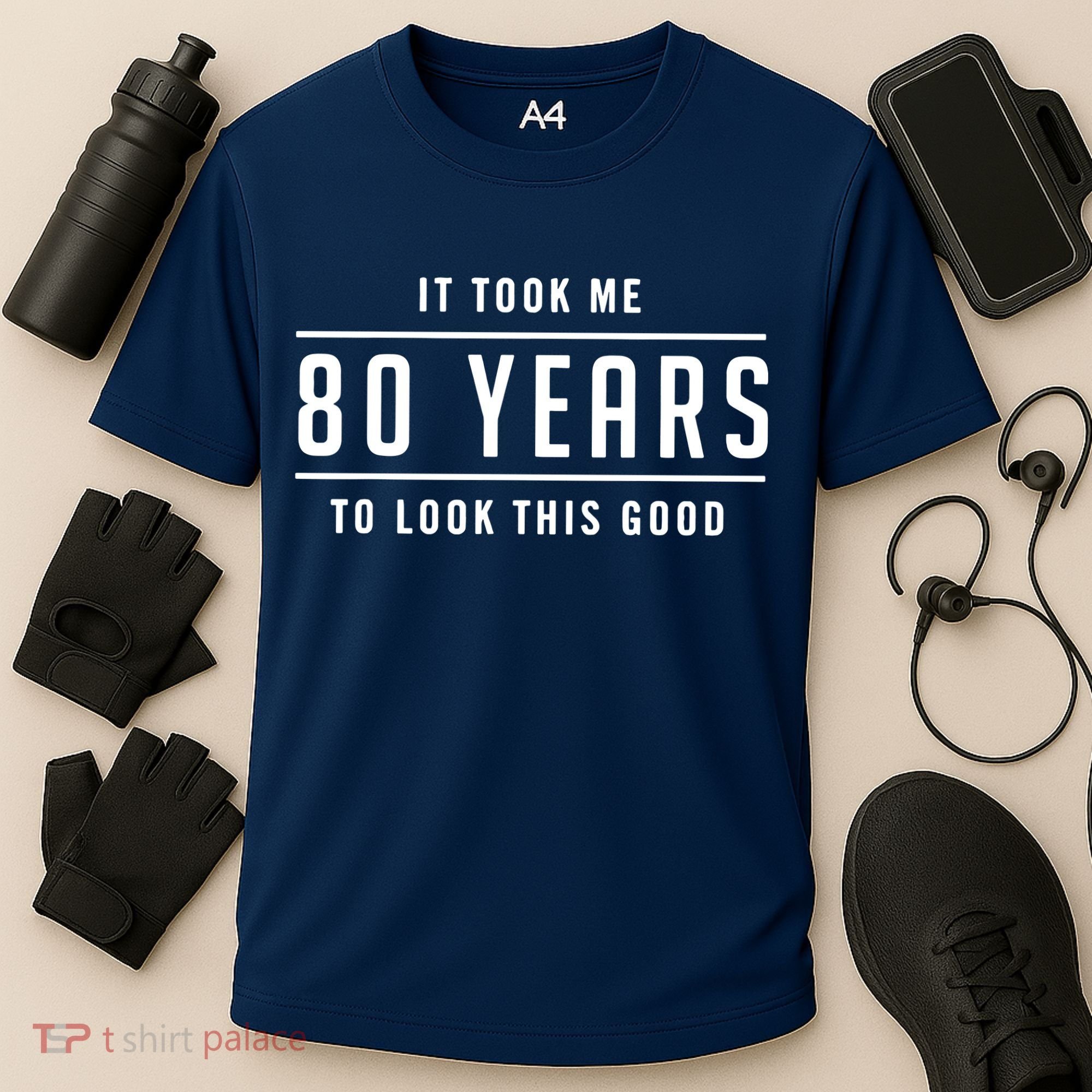 It Took Me 80 Years To Look This Good Birthday Cooling Performance Crew T-Shirt