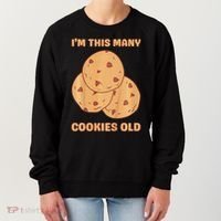 I'm This Many Cookies Old Cookie 3rd Birthday 3 Years Old Women's Sweatshirt thumb 0