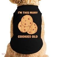 I'm This Many Cookies Old Cookie 3rd Birthday 3 Years Old Doggie Tank thumb 0