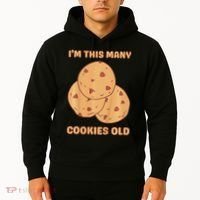 I'm This Many Cookies Old Cookie 3rd Birthday 3 Years Old Hoodie thumb 2