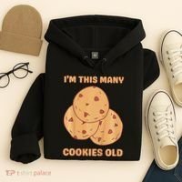 I'm This Many Cookies Old Cookie 3rd Birthday 3 Years Old Hoodie thumb 4