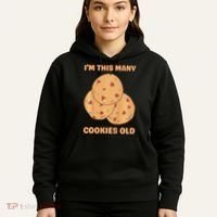 I'm This Many Cookies Old Cookie 3rd Birthday 3 Years Old Hoodie thumb 5
