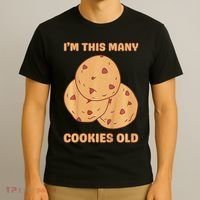 I'm This Many Cookies Old Cookie 3rd Birthday 3 Years Old T-Shirt thumb 3