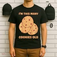 I'm This Many Cookies Old Cookie 3rd Birthday 3 Years Old T-Shirt thumb 6