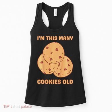 I'm This Many Cookies Old Cookie 3rd Birthday 3 Years Old Women's Tank Top