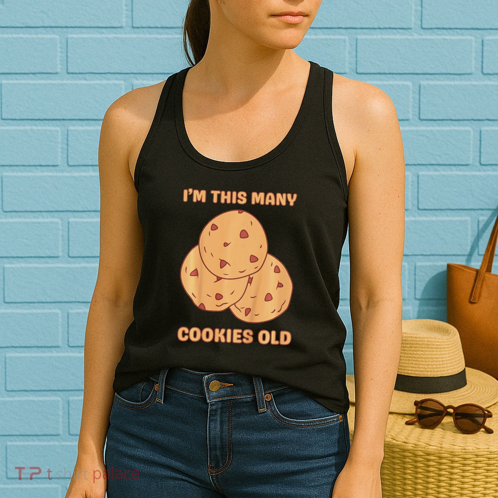 I'm This Many Cookies Old Cookie 3rd Birthday 3 Years Old Women's Tank Top