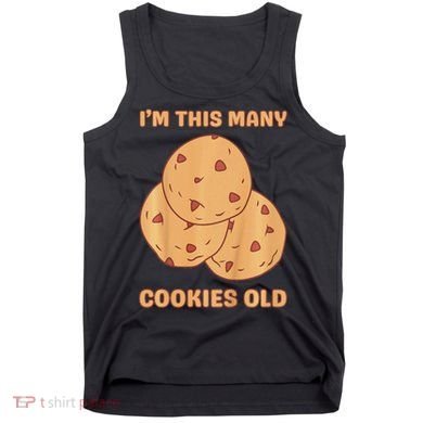 I'm This Many Cookies Old Cookie 3rd Birthday 3 Years Old Tank Top