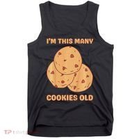 I'm This Many Cookies Old Cookie 3rd Birthday 3 Years Old Tank Top thumb 0
