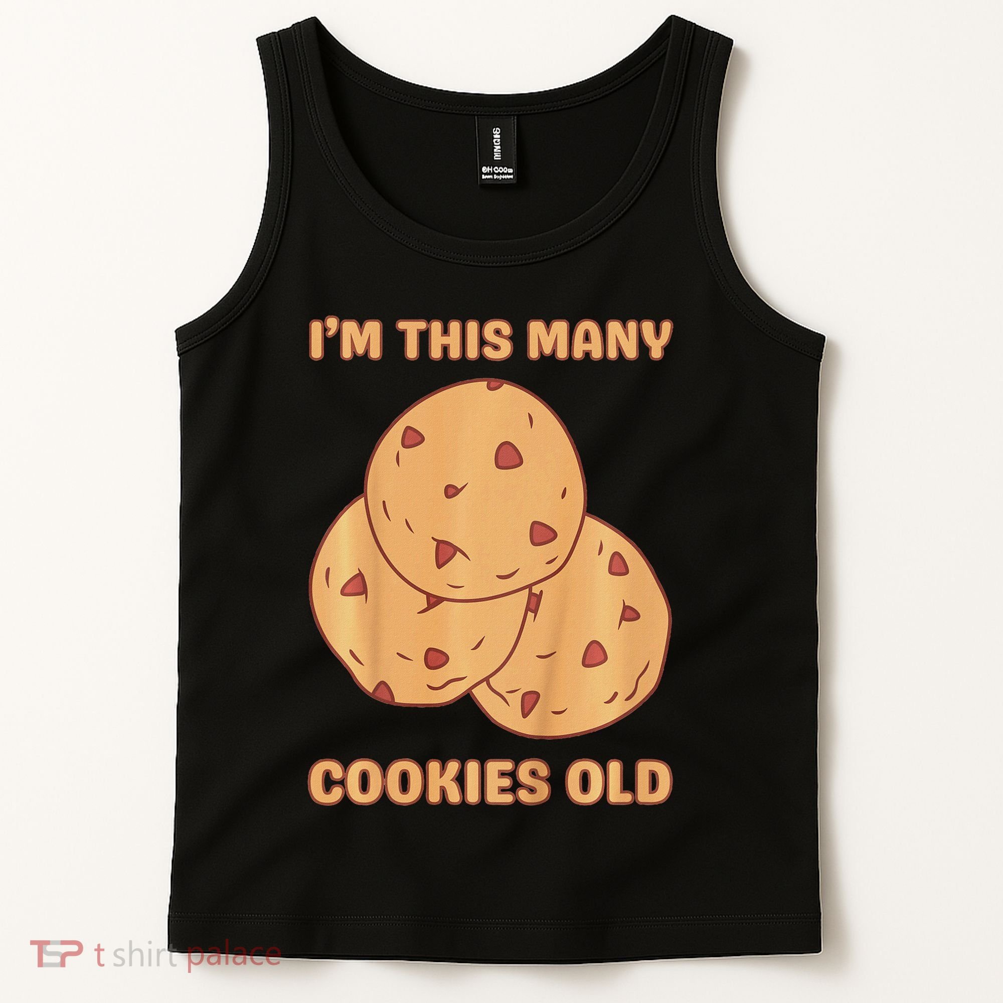 I'm This Many Cookies Old Cookie 3rd Birthday 3 Years Old Tank Top
