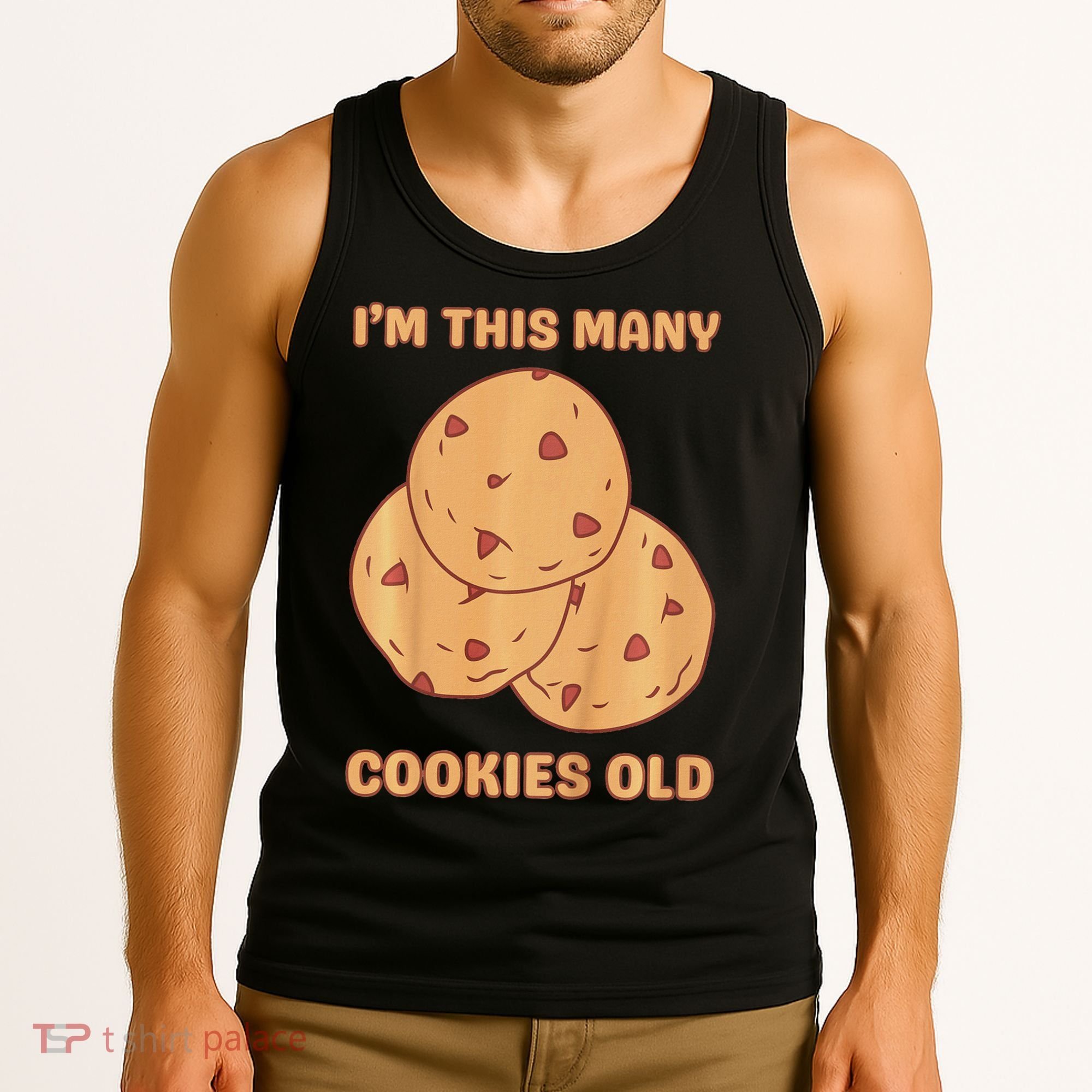 I'm This Many Cookies Old Cookie 3rd Birthday 3 Years Old Tank Top
