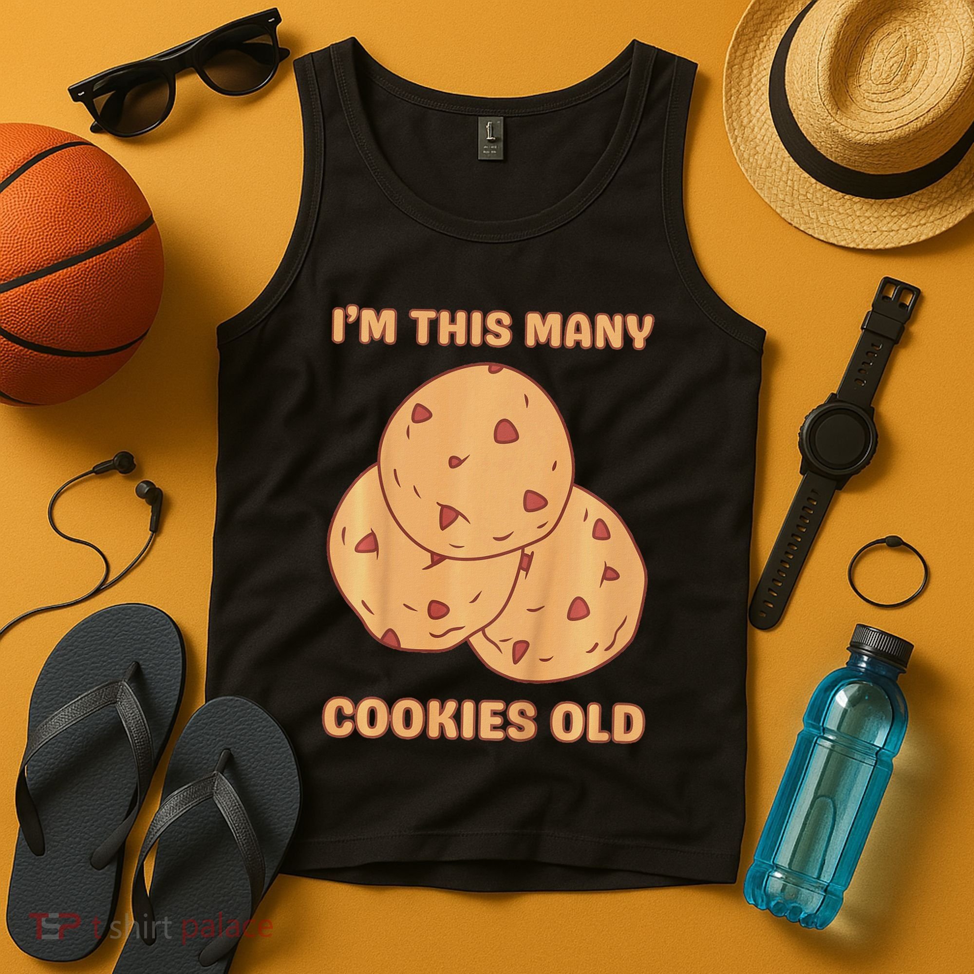 I'm This Many Cookies Old Cookie 3rd Birthday 3 Years Old Tank Top