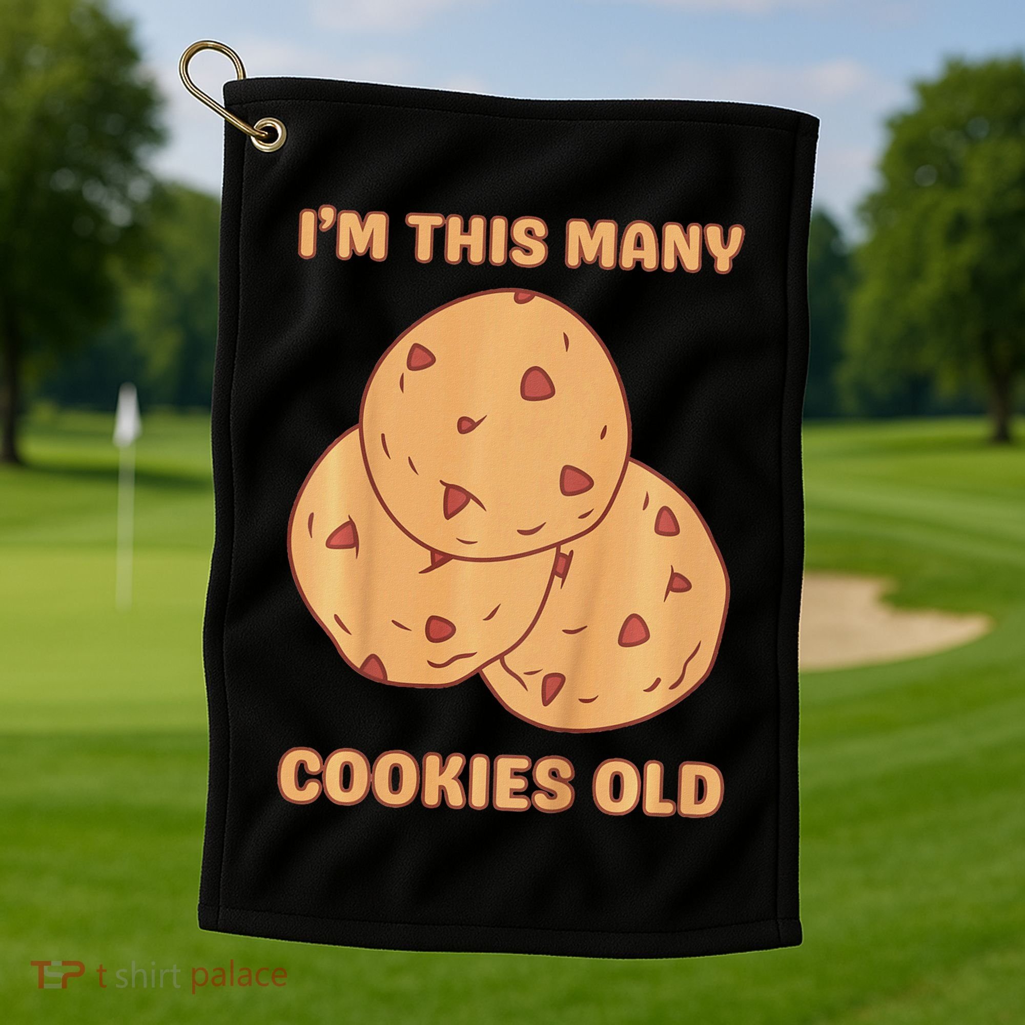 I'm This Many Cookies Old Cookie 3rd Birthday 3 Years Old Golf Towel