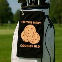 I'm This Many Cookies Old Cookie 3rd Birthday 3 Years Old Golf Towel thumb 2