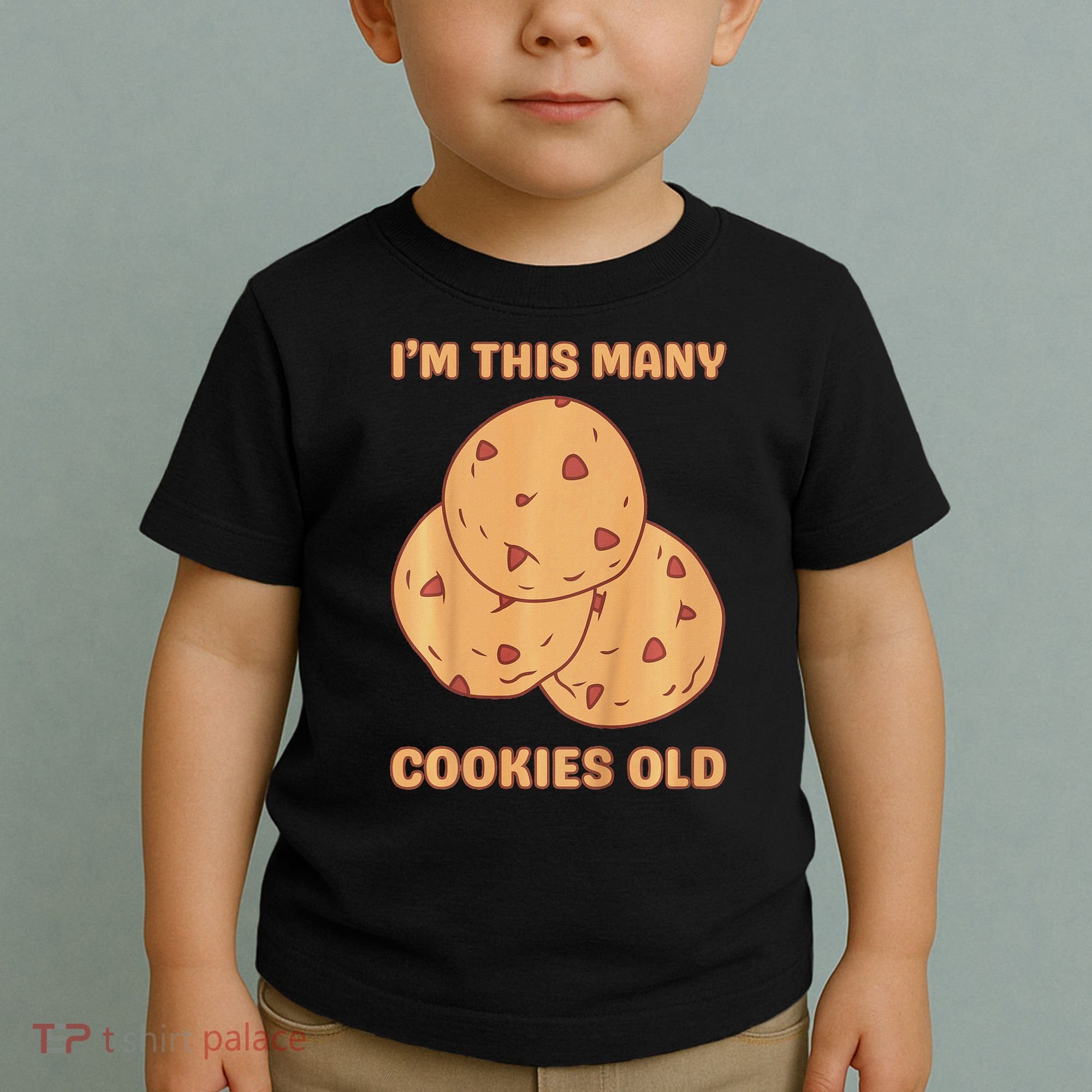 I'm This Many Cookies Old Cookie 3rd Birthday 3 Years Old Toddler T-Shirt